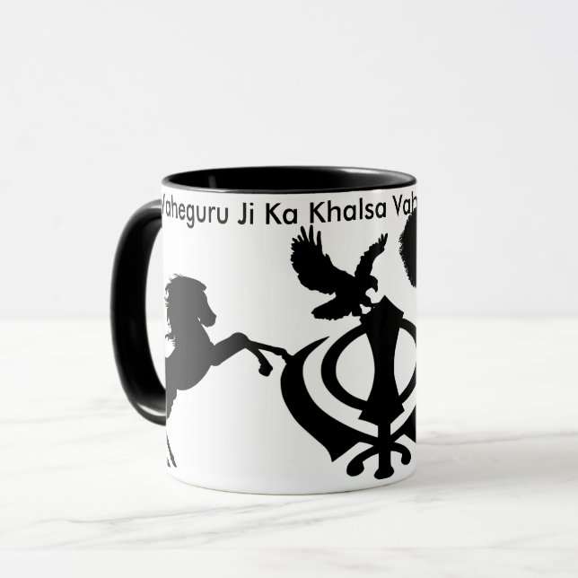 Sikh animals mug (Front Left)