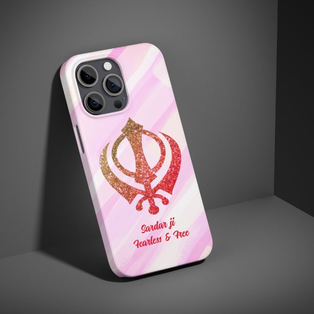 Sikh Khanda "Fearless & Free" Case-Mate iPhone Case (Creator Uploaded)