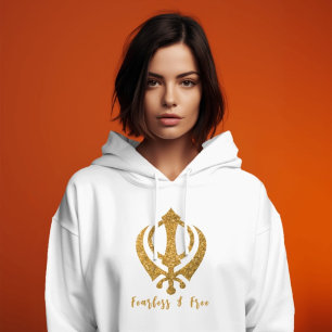 Sikh Khanda "Fearless & Free"  Hoodie