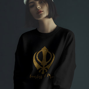 Sikh Khanda "Fearless & Free"  Sweatshirt