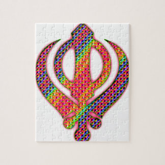 Sikh Khanda hippie Jigsaw Puzzle