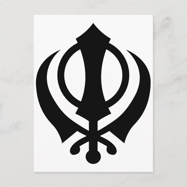 Sikh Khanda Postcard (Front)