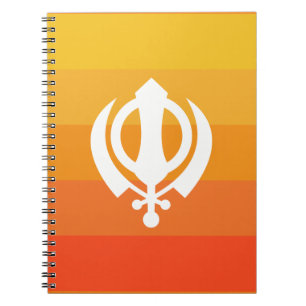 Sikh Khanda Symbol Notebook