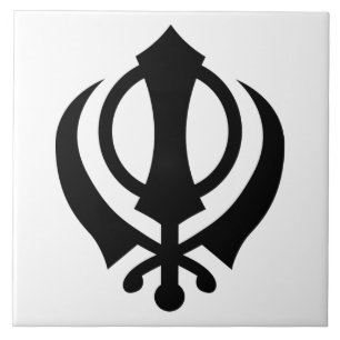 Sikh Khanda Tile