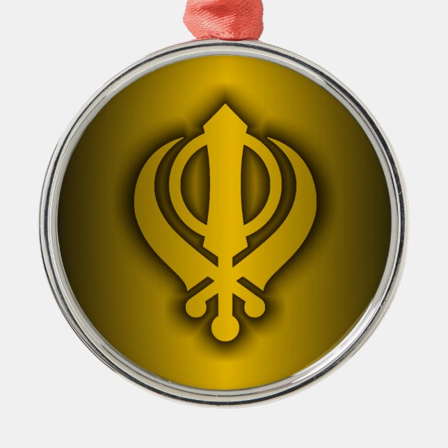Sikh Metal Tree Decoration (Front)