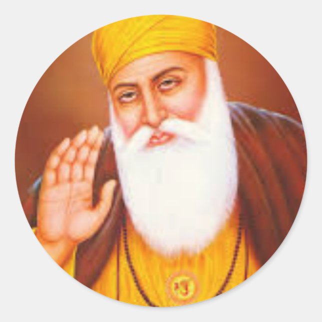 Sikh Symbol/Art Classic Round Sticker (Front)