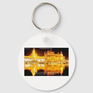 Sikh The Golden Temple In India Gifts & Tees Key Ring