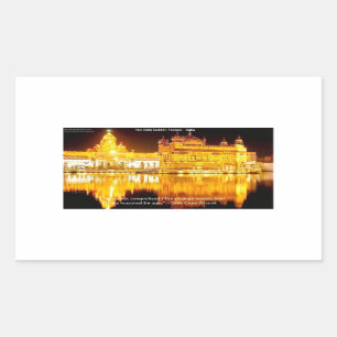 Sikh The Golden Temple In India Gifts & Tees Rectangular Sticker