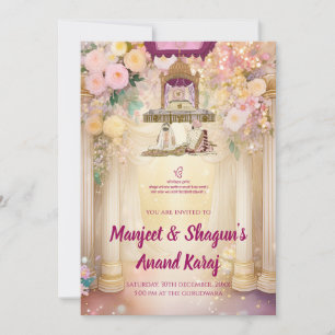 Sikh Wedding invitations Digital Punjabi Wedding