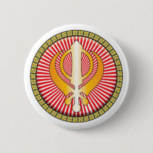 Sikhism Icon 6 Cm Round Badge