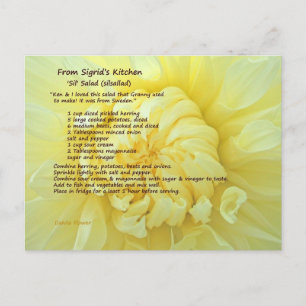 Sil Salad Recipe Postcard