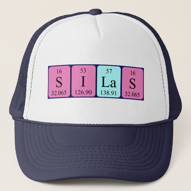 Silas periodic table name hat (Front)