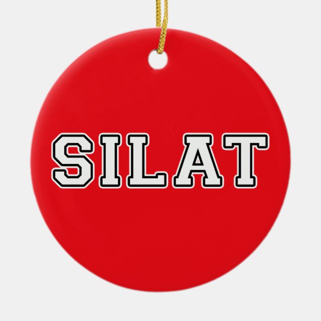 Silat Ceramic Tree Decoration (Front)