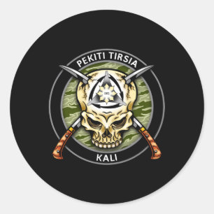 Silat Eskrima Pekiti Tirsia Kali Filio Classic Round Sticker