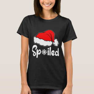 Siled Broke Santa Hat Christmas Matching Pajamas T-Shirt
