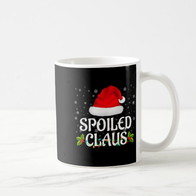 Siled Claus Christmas Lights Santa Pajama Family M Coffee Mug (Right)