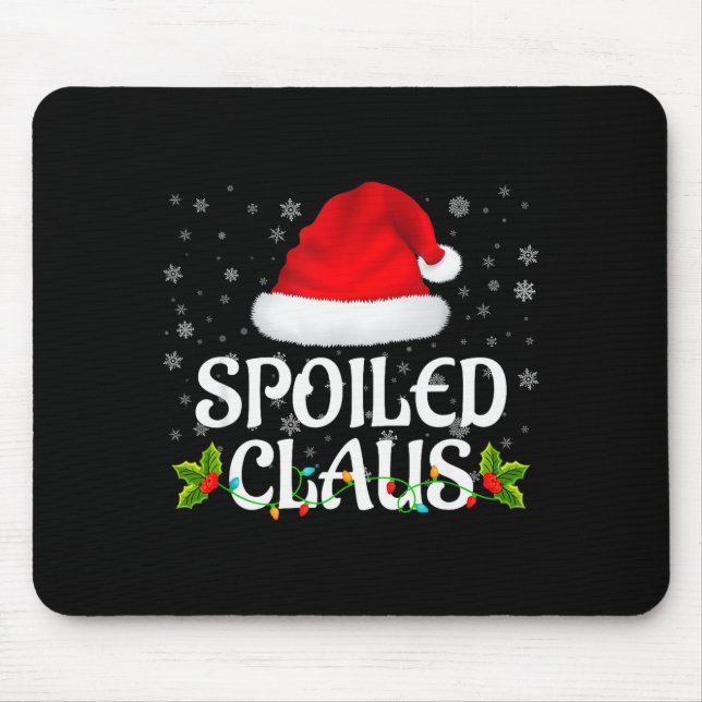 Siled Claus Christmas Lights Santa Pajama Family M Mouse Mat (Front)
