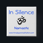 Silence 15 Cm Square Badge<br><div class="desc">Great way to let folks know you are practicing Silence without having to break it or feel like you are being rude.</div>