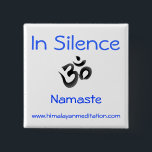 Silence 15 Cm Square Badge<br><div class="desc">Great way to let folks know you are practicing Silence without having to break it or feel like you are being rude.</div>