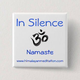 Silence 15 Cm Square Badge