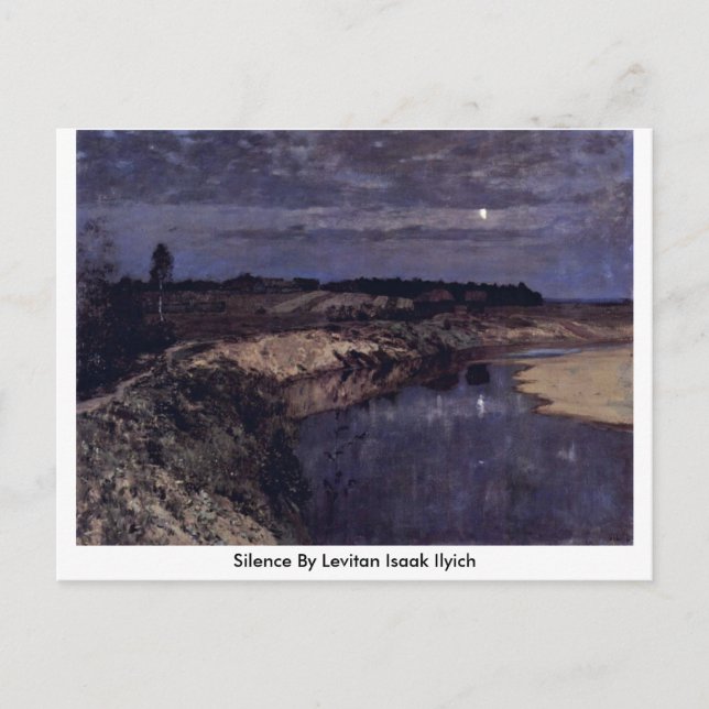 Silence By Levitan Isaak Ilyich Postcard (Front)
