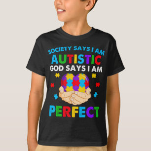 Silence Hand In April We Wear Blue Autism Awarenes T-Shirt