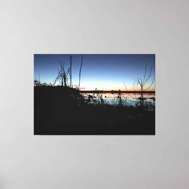 Silence in the Duck Blind Canvas Print (Front)