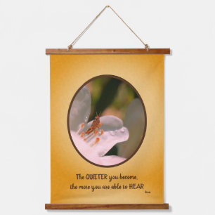 Silence Inspirational Rumi Quote  Hanging Tapestry
