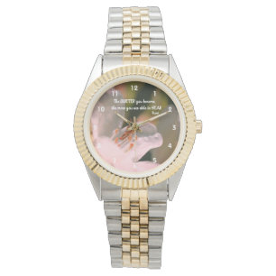 Silence Inspirational Rumi Quote Watch