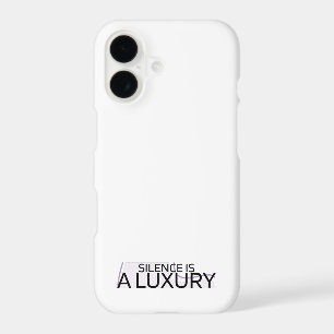 Silence is a Luxury Minimalist iPhone 17 Case