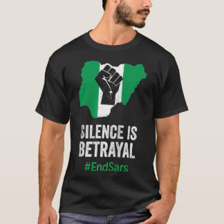 Silence is Betrayal #EndSars Police Reform Vintage T-Shirt