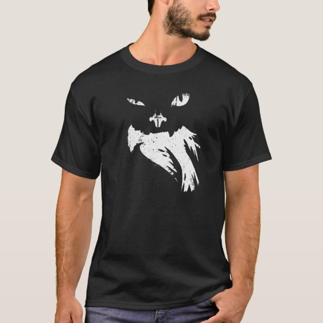 SILENCE IS GOLDEN cat tshirt (Front)