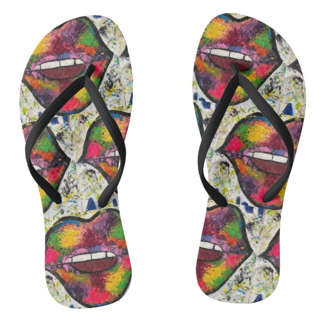 Silence is Golden Flip Flops (Footbed)