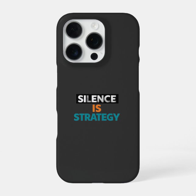 Silence is iPhone case (Back)