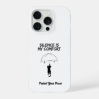 Silence Is My Comfort – Editable Quote Cat iPhone