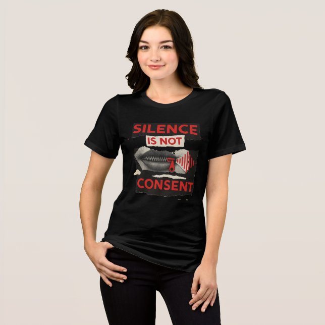 Silence Is Not Consent Awareness Shirt (Front Full)
