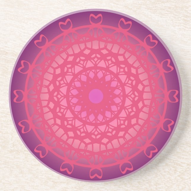 Silence Mandala Coaster (Front)