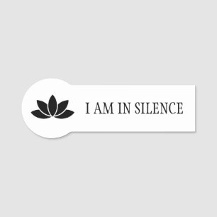 Silence Meditation - Lotus Flower Tag