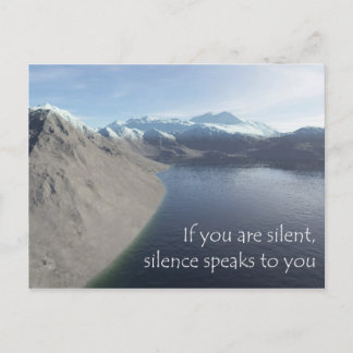 silence postcard