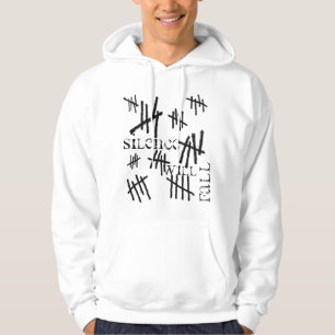 Silence will fall - white hoodie