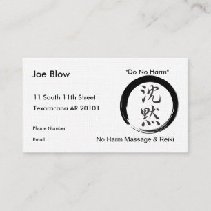 Silence with Enso symbol Appointment Card