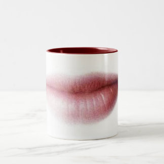 Silencing-Lips -Mug Two-Tone Coffee Mug