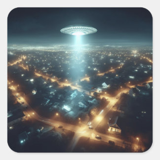 Silent Arrival Square Sticker