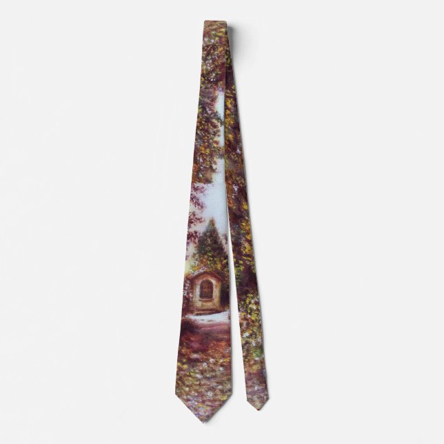 SILENT AUTUMN IN FLORENCE Tuscany Landscape Tie (Front)
