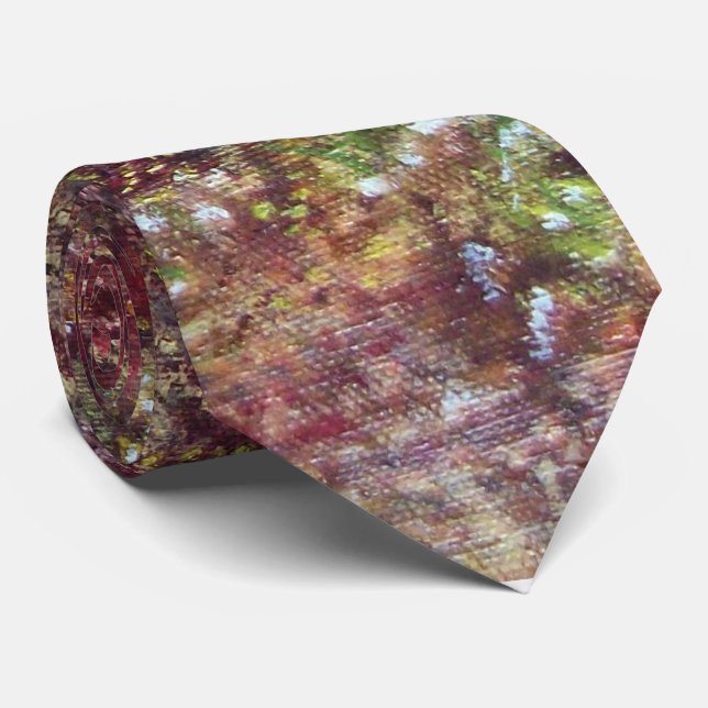 SILENT AUTUMN LEAVES IN FLORENCE Tuscany Landscape Tie (Rolled)