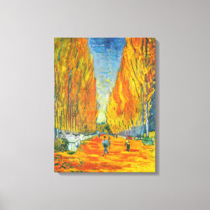 Silent Avenue,Les Alyscamps by Vincent van Gogh Canvas Print