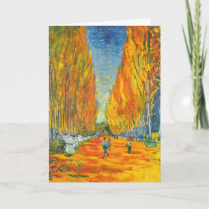 Silent Avenue,Les Alyscamps by Vincent van Gogh Card