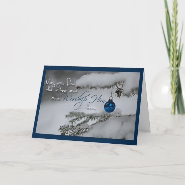 Silent awe holiday card (Front)
