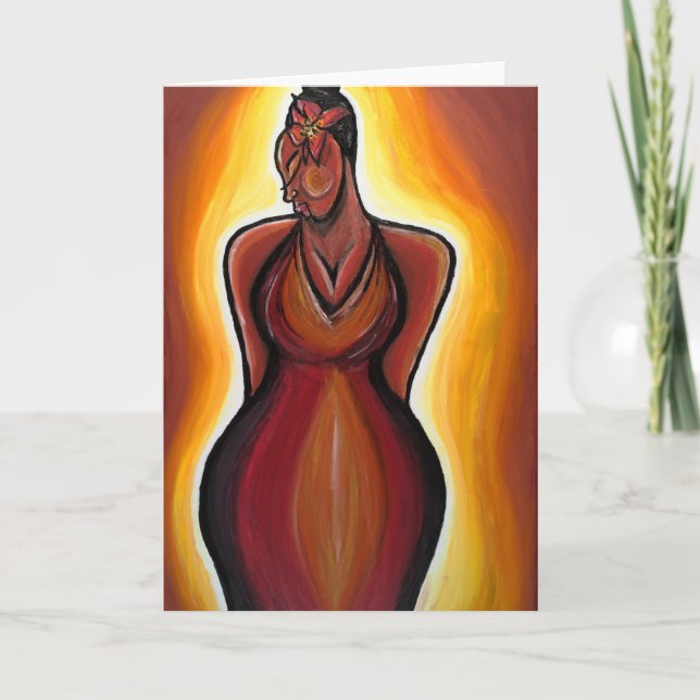 Silent Beauty Greeting Card (Front)