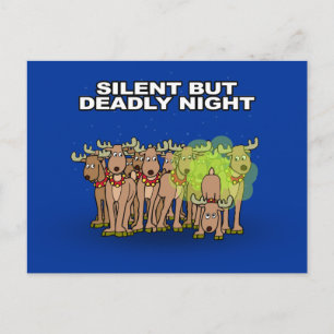 Silent But Deadly Night Postcard